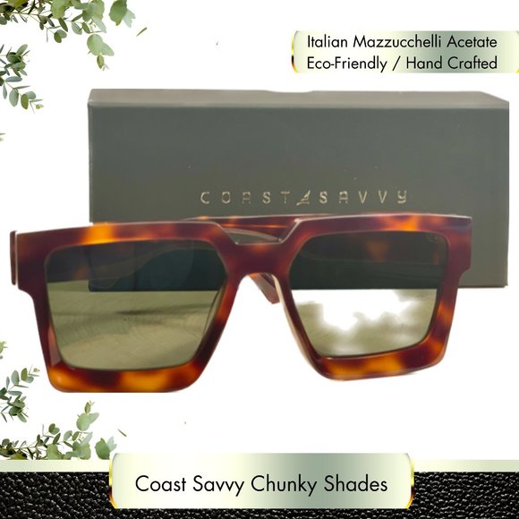 Brown Sunglasses - Coast Savvy® Chunky Frames main image 9